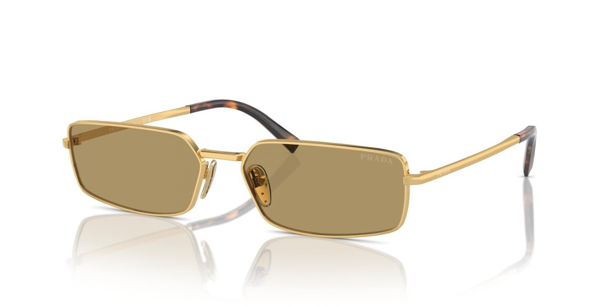 Prada PR A60S Gold/Green Olive (5AK70G) Sunglasses | eBay