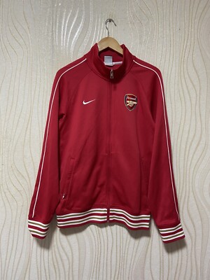 ARSENAL LONDON 2013 2014 FOOTBALL SOCCER TRACK JACKET NIKE 423991