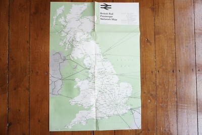 Jan 1971 British Rail Passenger Network Railway Map Scottish Region VGC