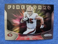 2020 Panini Prizm Football #10 George Kittle Fireworks Insert SF 49ers