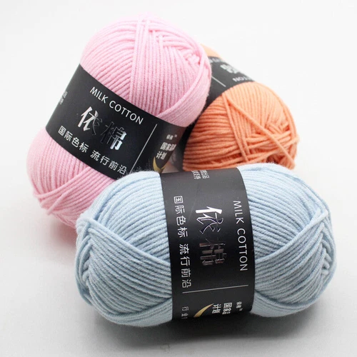 62 Colors Milk Cotton Skeins Hand Knitting Wool Baby Crochet Chunky Yarn 50g - Picture 9 of 87