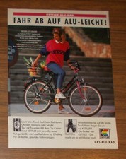 Seltene Werbung KETTLER ALU-RAD City Cruiser - Fahr ab auf alu-leicht! 1990