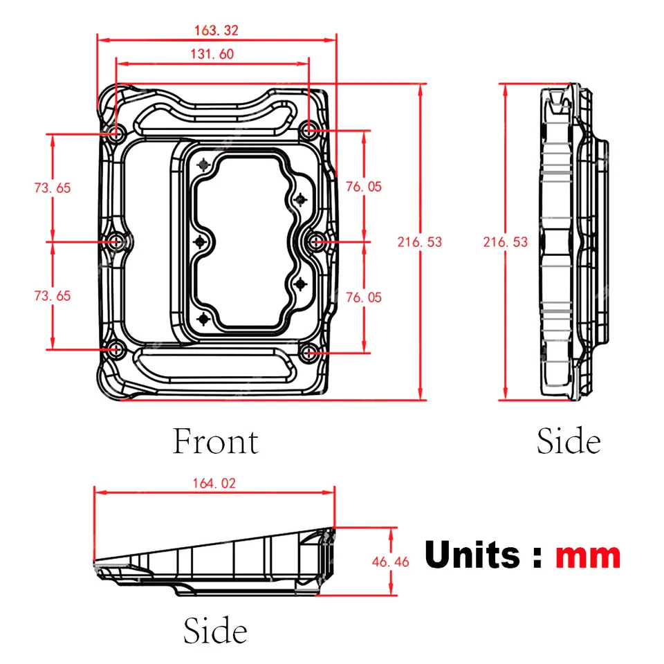 Clarity Chrome Engine Rocker Box top cover For Harley twin cam Low Rider 99-16 Foto 4 de 4