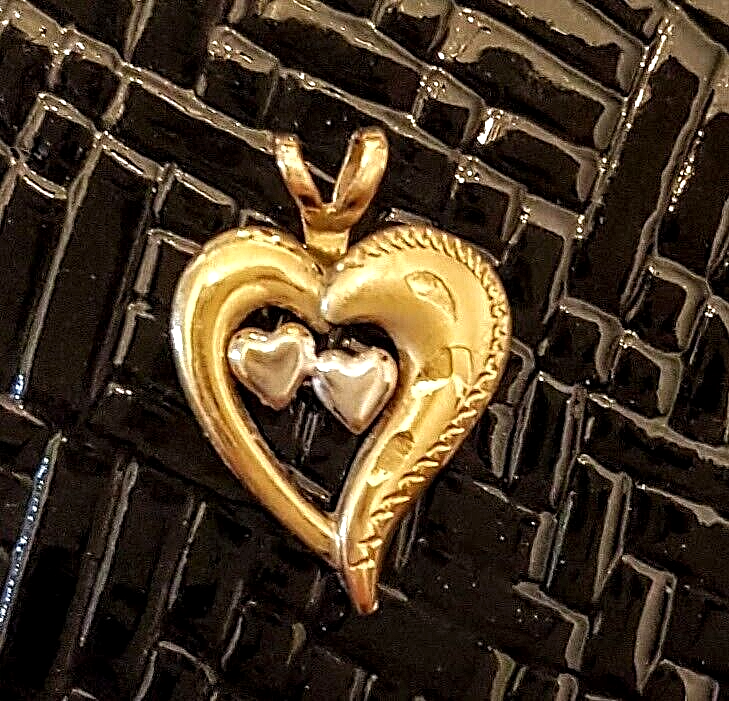 Princess Pride Creations 1/20 14K GF Heart Pendant 3/4