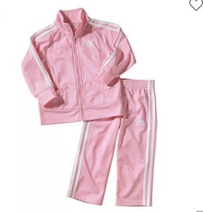 pink adidas suit