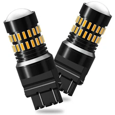 AUXITO 2X LED 3157 3156 Indicator Turn Signal Light Bulb Waterproof Bright Amber