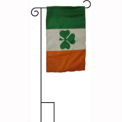 #ad #ad 12x18 12quot;x18quot; Irish Ireland Shamrock Sleeved w Garden Stand Flag $18.88