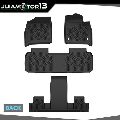 All Weather TPE Floor Mats Fit For 2018-2025 Chevy Traverse 7 Seat Rubber Liners - Picture 3 of 12