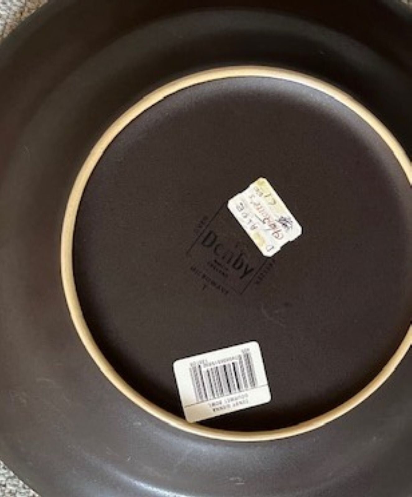 Denby SIENNA Light Blue Dinner Plate and Gourmet Bowl, New w/ Tags, 2009 - 2012