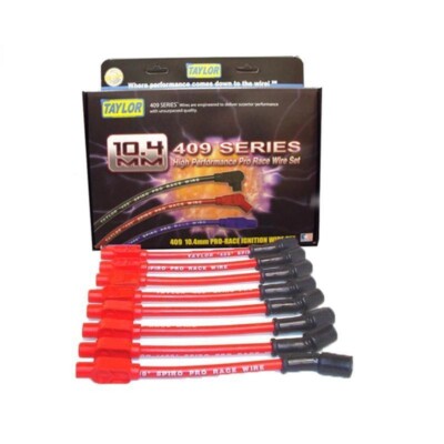 Taylor Cable 79203 Red Spark Plug Wire Set 10.4mm 409 Spiro-Pro Ignition Wire