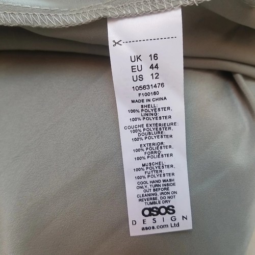 Asos Design Maternity Dress Pleated Formal Occasion Maxi Dress Mint Green UK 16 - Picture 23 of 24