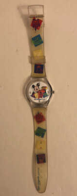 Disney Time Works~ Mickey Mouse Watch Working Goog Condition New Batteries