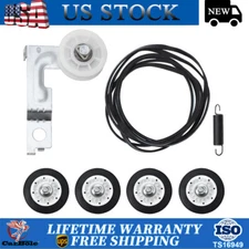 Dryer Drum Maintenace Repair Kit Rrum Roller+Belt+Idler Pulley For LG Kenmore