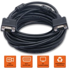 Full HD VGA Monitor Cable Lot D-Sub Connectors S-VGA with Bending Protection