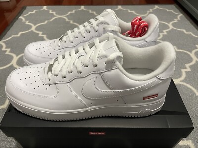 Size 12 - Nike Air Force 1 Low Supreme Box Logo White Size 12 - Nike Air Force 1 Low Supreme Box Logo White
