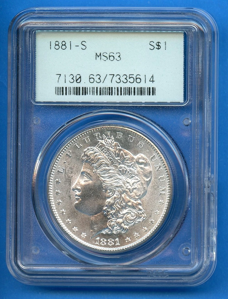 MS 63 Graded 1881 Year Morgan US Dollars (1878-1921) for sale | eBay