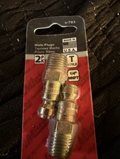 Lot Of 12 Couple Plug T Style 1/4 Male Pipe Milton S783 Made In USA ๐บ๐ธ
