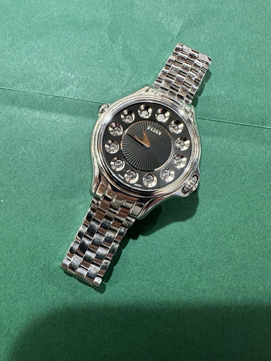 Fendi Crazy Carats Women's Stainless Steel Watch with Rotating