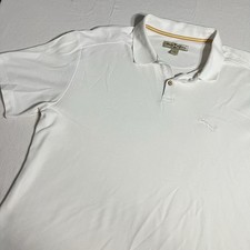 Tommy Bahama Polo Shirt Men  s Large White Emfielder Golf Islandzone BeachWear