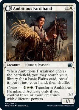 NM - Ambitious Farmhand [MID - 2] Innistrad: Midnight Hunt