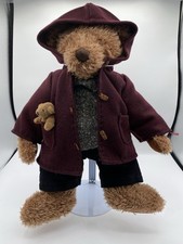 Vintage Russ Teddy Bear Plush Hooded Coat Outfit Medallion Collectible 12 Cute