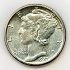 1927 Mercury Dime 10C Choice BU Uncirculated Full Bands Better Grade Silver FSB
