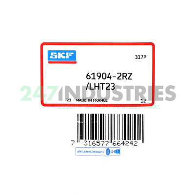 61904-2RZ/LHT23 SKF 20 x 37 x 9 mm DEEP GR. BALL SINGLE ROW