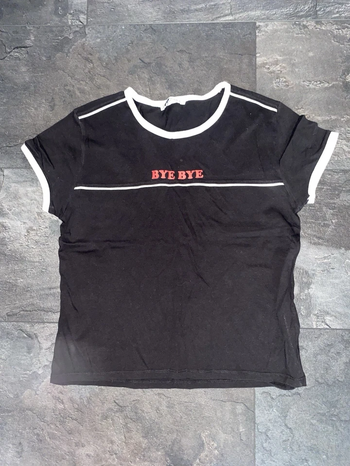 Schwarzes T-Shirt Für Mädchen (Größe L) - Bild 1 von 1