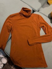 Women's Peruvian Connection Long Sleeve Rust Turtleneck S