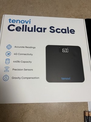 Tenovi TE-CSCW-A1 Cellular Scale 4G Connectivity, Precision Sensors, 440lb Black