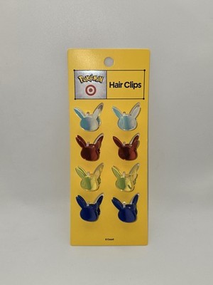 Pokemon x Target Exclusive Eevee Hair Clips 8 Count Limited Edition NEW