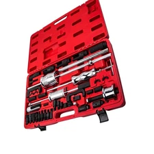 Auto Truck Diesel Injector Extractor Slide Hammer Puller Adapter Tool Kits 40PC