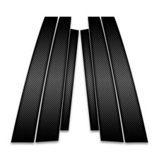 6pc Carbon Fiber Pillar Post Covers For 1998-2002 Lexus Gs300