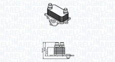 MAGNETI MARELLI Ölkühler Motoröl 350300004700 Aluminium für FIAT FREEMONT JTD