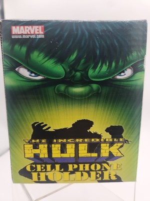 2003 Hulk Universal Desktop Phone Holder Marvel Cartoon Flashes VTG Super Rare