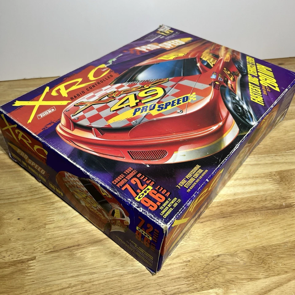 Coche de carreras Kenner Hasbro Tonka XRC de colección radiocontrolado Pro Speed en caja Foto 4 de 4