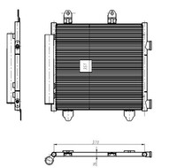 NRF 350445 Kondensator, Klimaanlage FüR Toyota