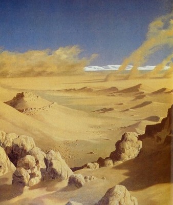 Chesley Bonestell - Mars A1-A4 Poster Tier Haustier Portrait aristokratischer Gentleman