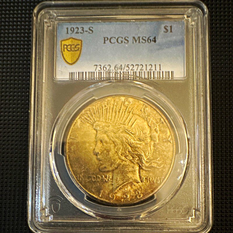 1923-S Peace Dollar PCGS MS64 Cert #52721211