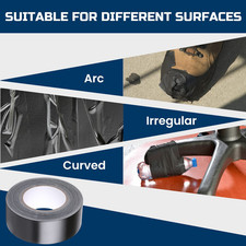 Gaffer Tape Black- 48Mm X 45M Pack of 3 - Strong Duct Tape Heavy Duty Adhesive 0.29 per metre