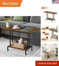 Stylish Rustic 2-Tier Coffee Table - Perfect for Small Spaces and Modern Homes