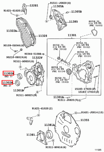 Genuine LandCruiser HDJ78 HDJ101 HDJ100 1HD Timing Cover Crankshaft Oil Seal - Picture 14 of 20