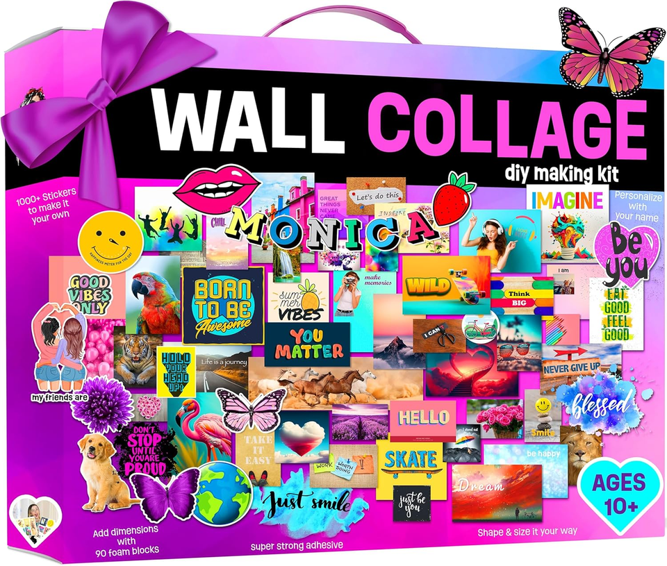 Wall Collage Kit for Teen & Tween Girls Teenage Girl Room Decor 10 11