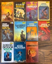 DAW 11 Book Lot. Clayton. Cherryh. Dickson. Kern. Phillifent