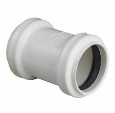Push Fit Waste Pipe Connector / Tube Coupling / Muff – 32mm 40mm 50mm