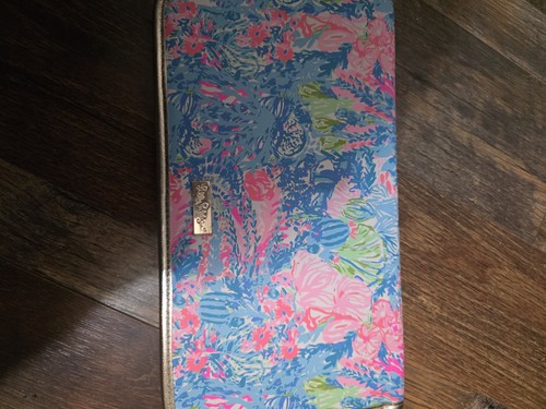 Lilly Pulitzer Fished My Wish Bi-Fold Travel Organizer Or Clutch