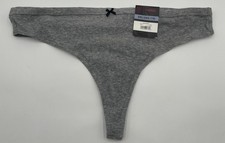 Womens No Boundaries Grey Cotton Thong XXL/2XG 19 NEW NWT