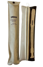 Lot Of 2 White Yamaha YRS-24B Soprano Descant Recorders with Baroque Fingering