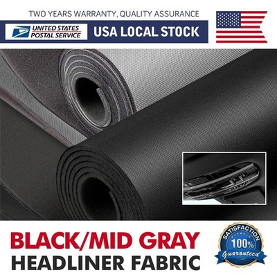 Flat Knit Headliner Fabric 3MM Foam Backed Car Roof Lining Replacement Material