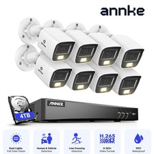 ANNKE 4K CCTV Camera System Color Night Vision 8CH 8MP H.265+ DVR Security Home